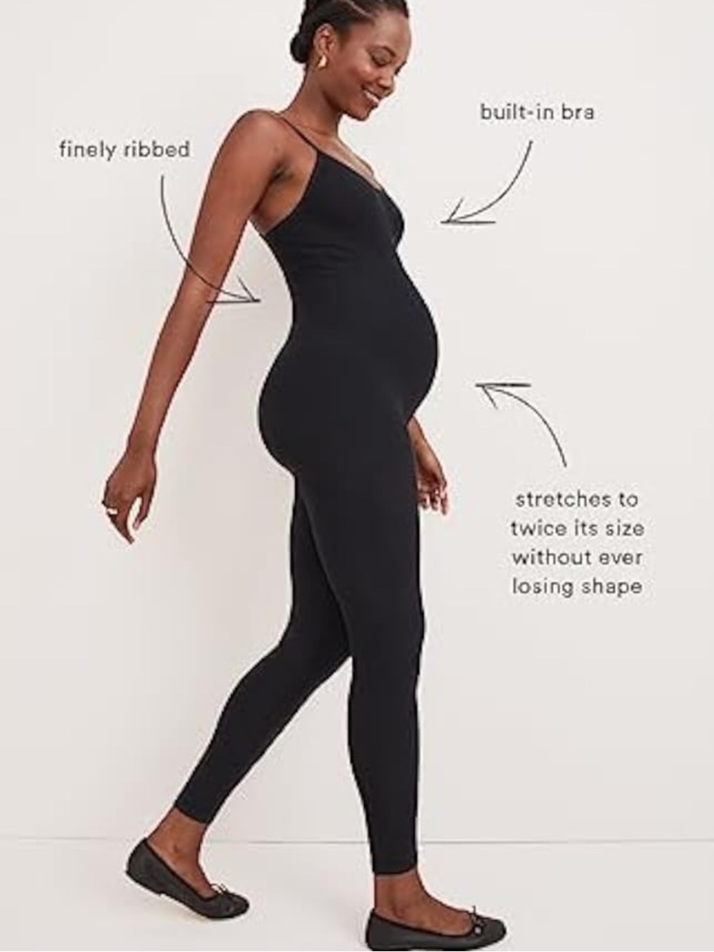 HATCH Collection Body Rib Maternity Unitard size Small - Picture 7 of 16